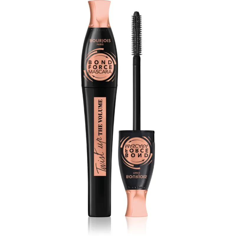 Bourjois Twist Up The Volume μάσκαρα για όγκο και περιστροφή των βλεφαρίδων απόχρωση 1 Black 8 ml