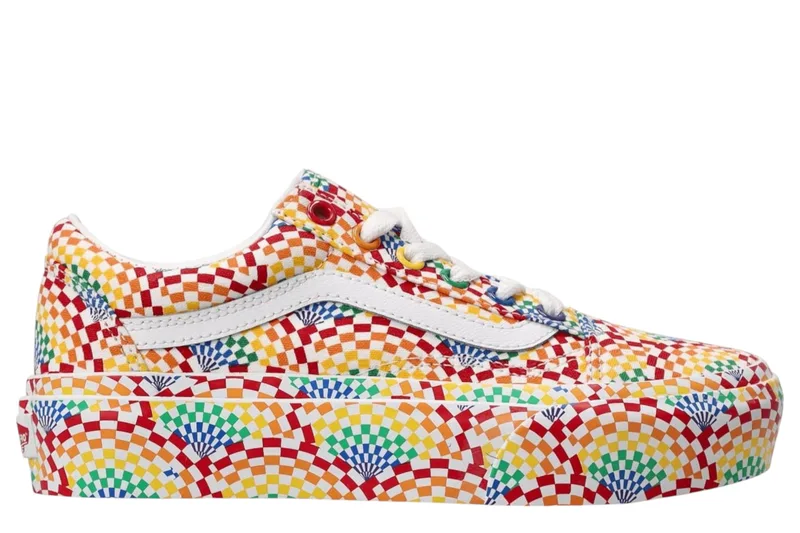 Sneaker Vans Low Ua Old Skool Platform Pride VN0A3B3U3WJ1-Multi -True White