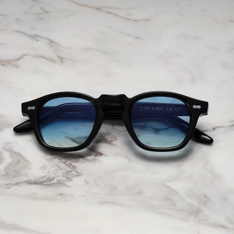 ANDREW A14EP2 - ANDREW - BLACK - GRADIENT BLUE Sunglasses | Black | Gradient Blue Shades | Explicit Poets Sunglasses