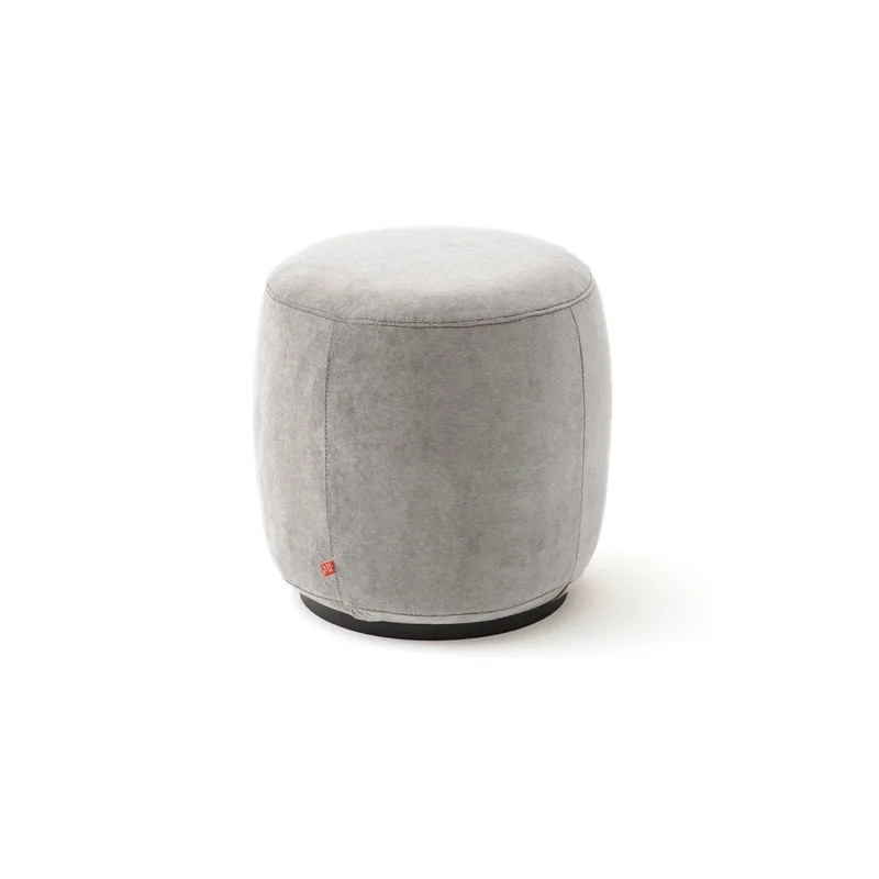 Υποπόδιο από βελούδο stonewashed Rosebury Μ39xΠ39xΥ40cm