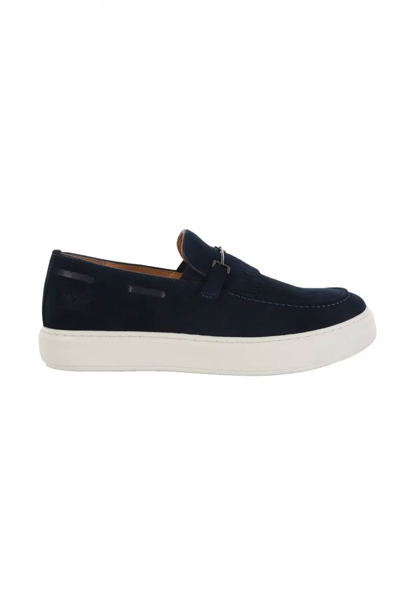 V 19.69 ΠΑΠΟΥΤΣΙ LOAFER SUEDE ΜΠΛΕ