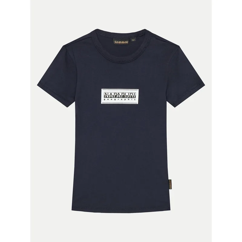 Napapijri T-Shirt Chamois NP0A4HYL M Σκούρο μπλε Regular Fit