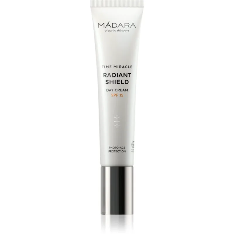 MÁDARA Time Miracle Radiant Shield λαμπρυντική προστατευτική κρέμα SPF 15 40 ml