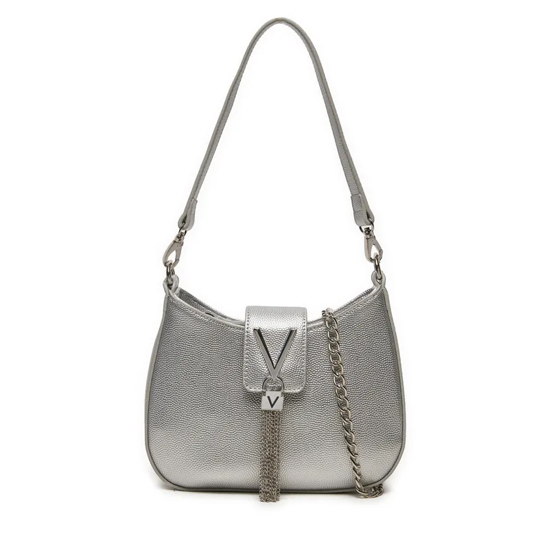 Τσάντα Valentino Divina VBS1R417G Ασημί