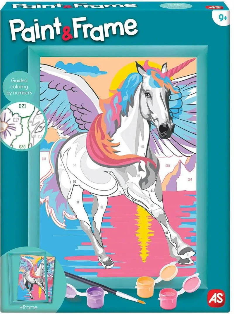 ΖΩΓΡΑΦΙΖΩ ΜΕ ΑΡΙΘΜΟΥΣ PAINT - FRAME MAGIC UNICORN (9+ ΕΤΩΝ)