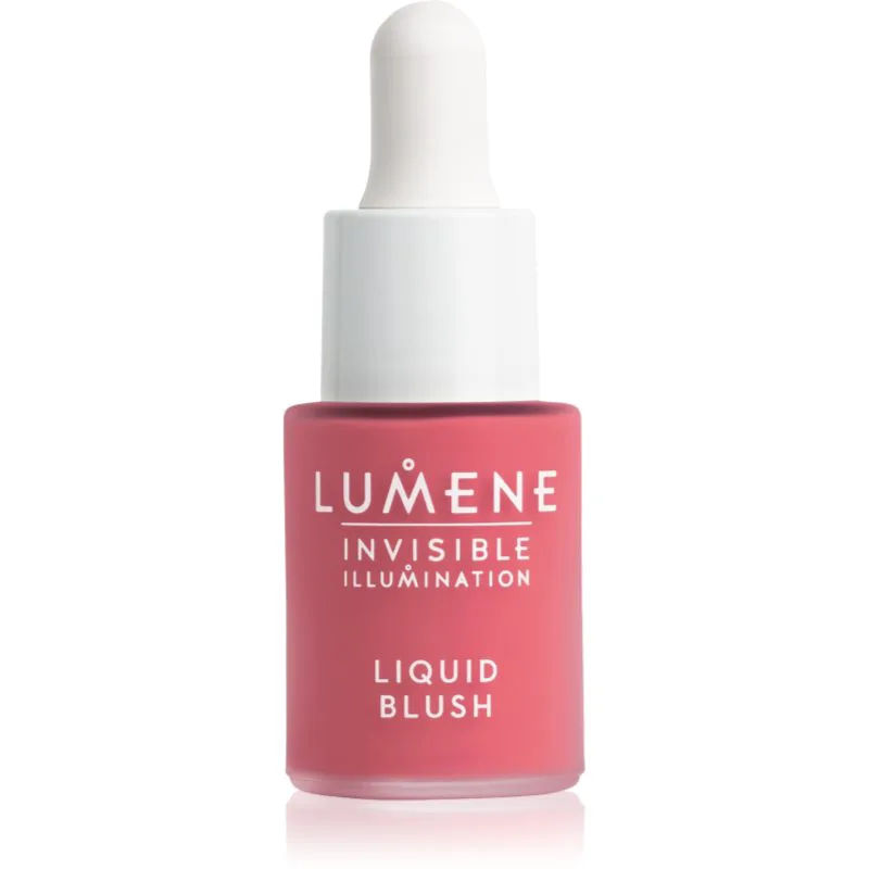 Lumene Invisible Illumination υγρό ρουζ για λαμπρή επιδερμίδα απόχρωση Wild Flower 15 ml