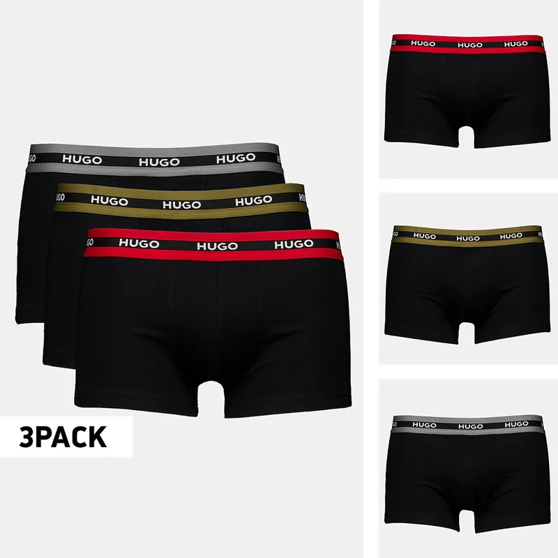 Hugo Low Rise 3-Pack Ανδρικά Μποξεράκια (9000242988_64100)
