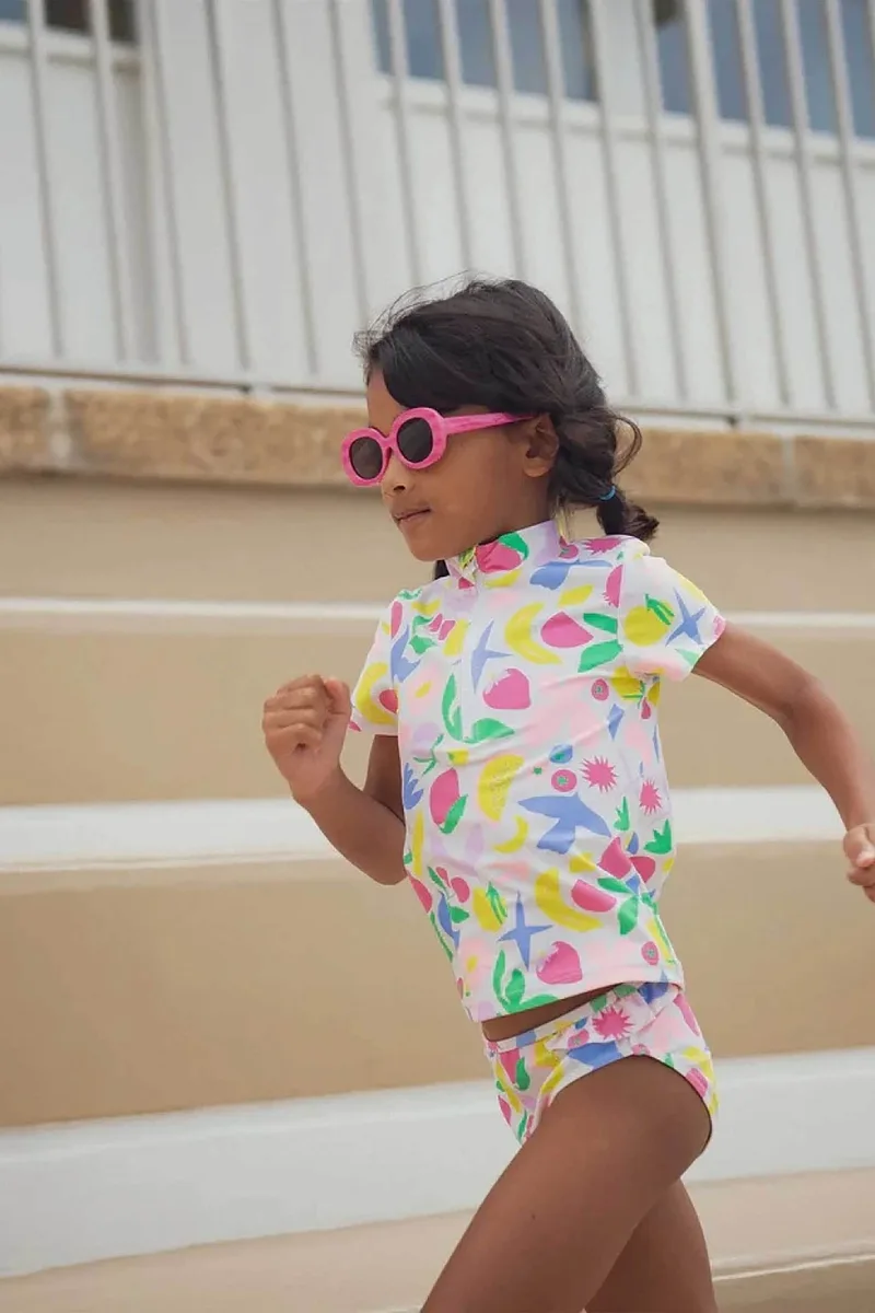 DPAM σετ παιδικό μαγιό για κορίτσια "Happy Summer" - 376842 Πολύχρωμο
