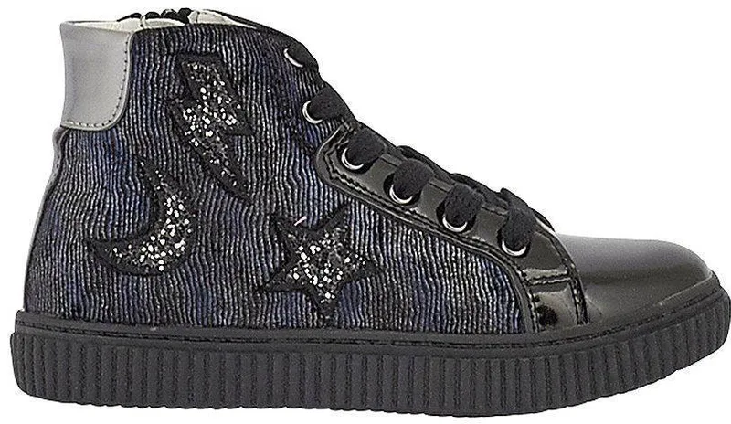 ΠΑΠΟΥΤΣΙΑ LULU SΙΜΟΝΑ J5540003 ΙΡΙΔΙΖΟΝ ΜΑΥΡΟ (EU:34)