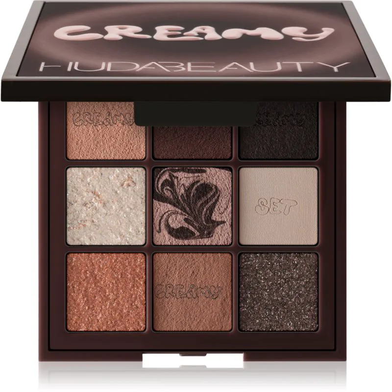 Huda Beauty Creamy Obsessions Eyeshadow Palette Παλέτα σκιών για τα μάτια απόχρωση 8.22 γρ