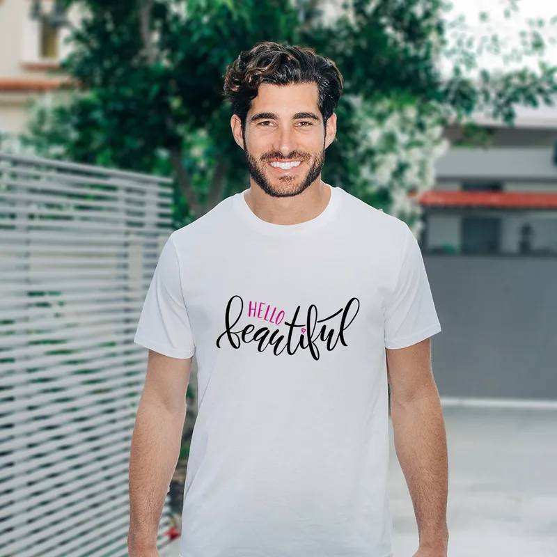 Beautiful - Organic Vegan T-Shirt Unisex - Λευκό - XL