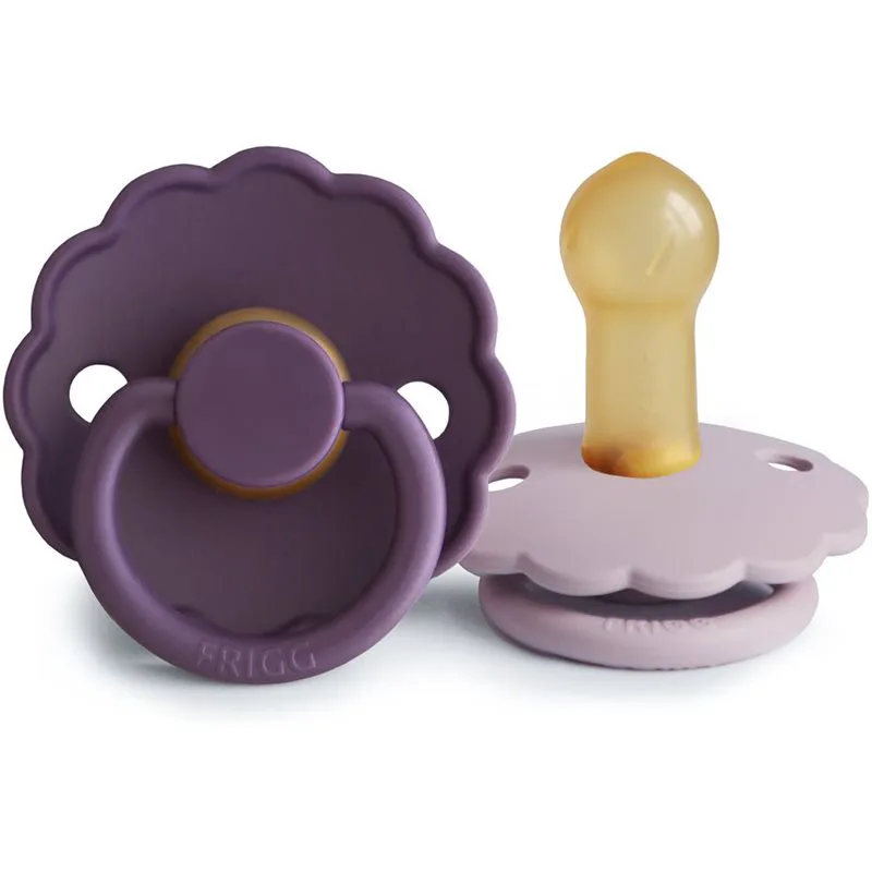 FRIGG Daisy Size 2:6-18 months πιπίλα Violet Dream/Soft Lilac 2 τμχ