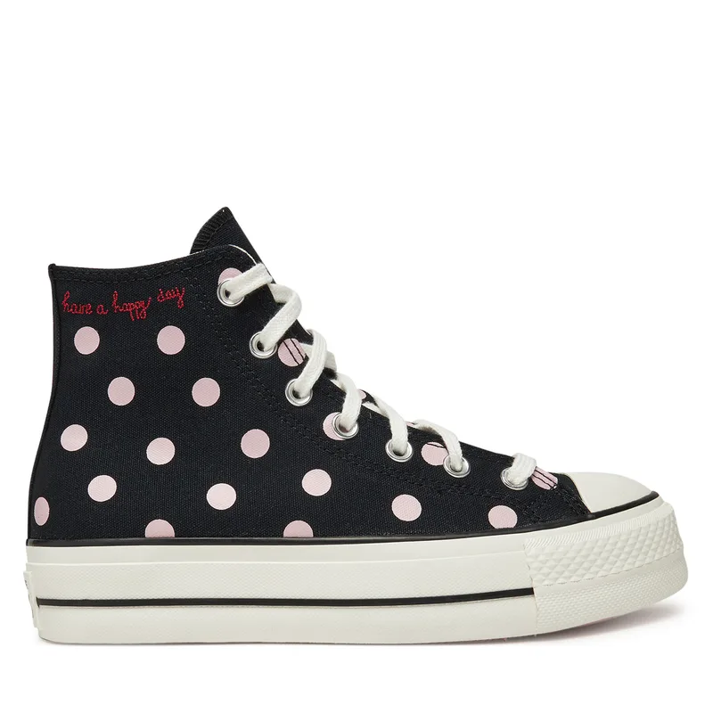 Sneakers Converse Chuck Taylor All Star Lift Platform Polka Dots A10688C Μαύρο