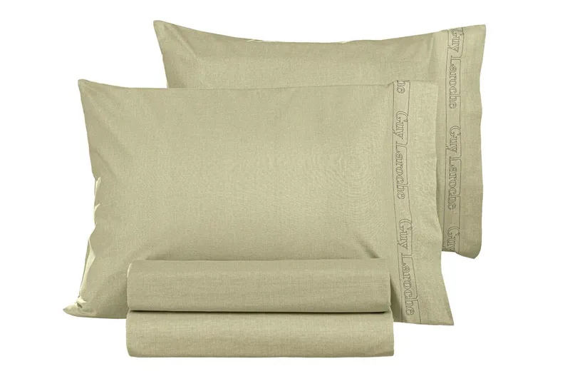Σετ Μαξιλαροθήκες 2 Τεμαχίων Guy Laroche Color Plus Olive 50x70