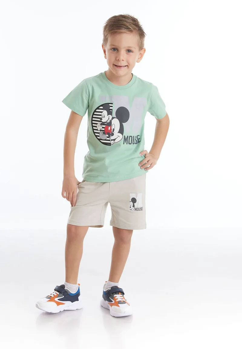 Disney Σετ μπλούζα με σορτσάκι Mickey Mouse Pastel MC19456