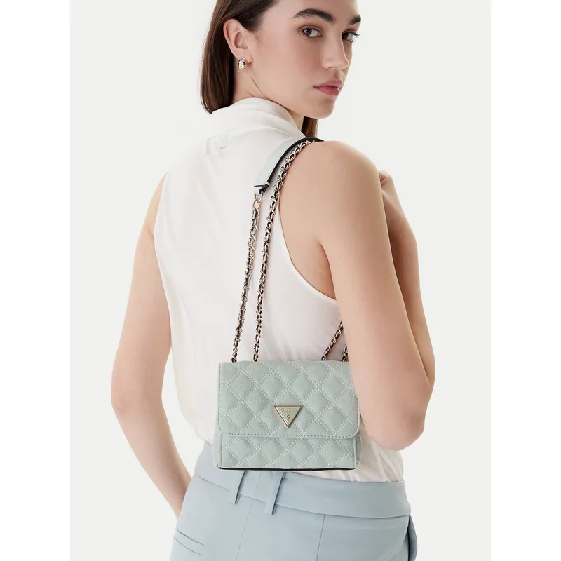 Τσάντα Guess Giully II Mini HWQG96 73740 Πράσινο