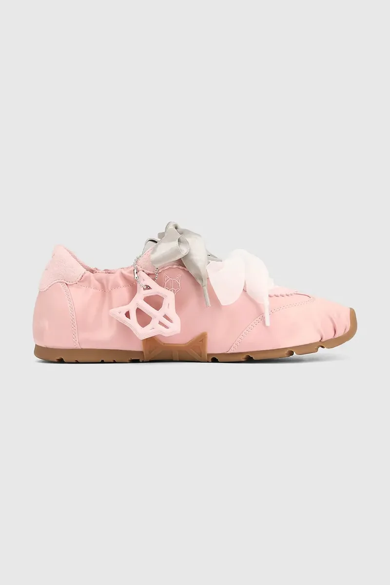 Naked Wolfe Adorable Ροζ Satin sneakers γυναικεία