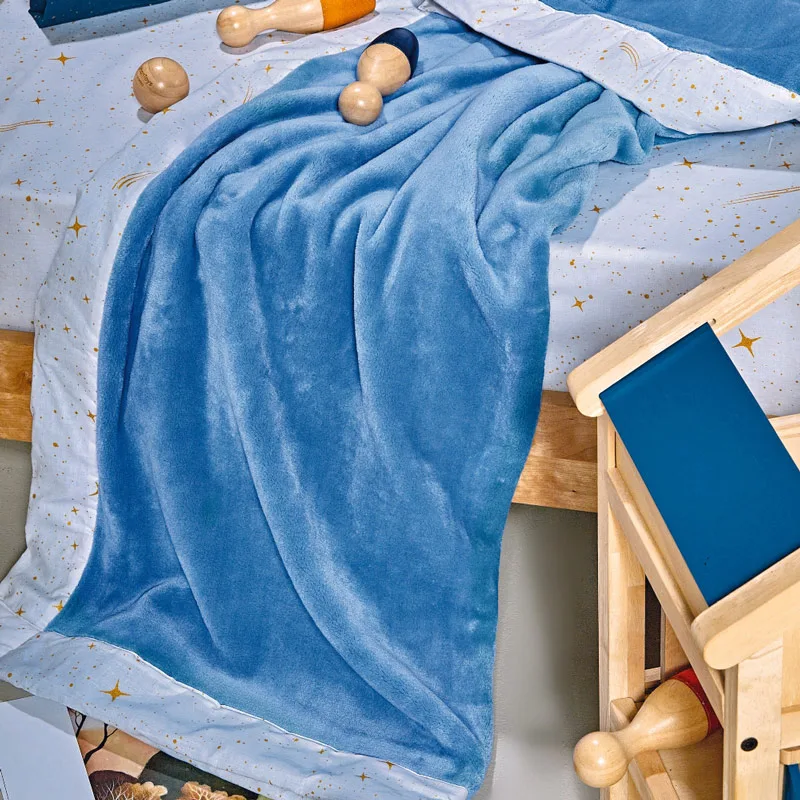 Κουβέρτα Fleece Κούνιας 100x140 Kentia Stylish Lupus 01 Blue 100x140
