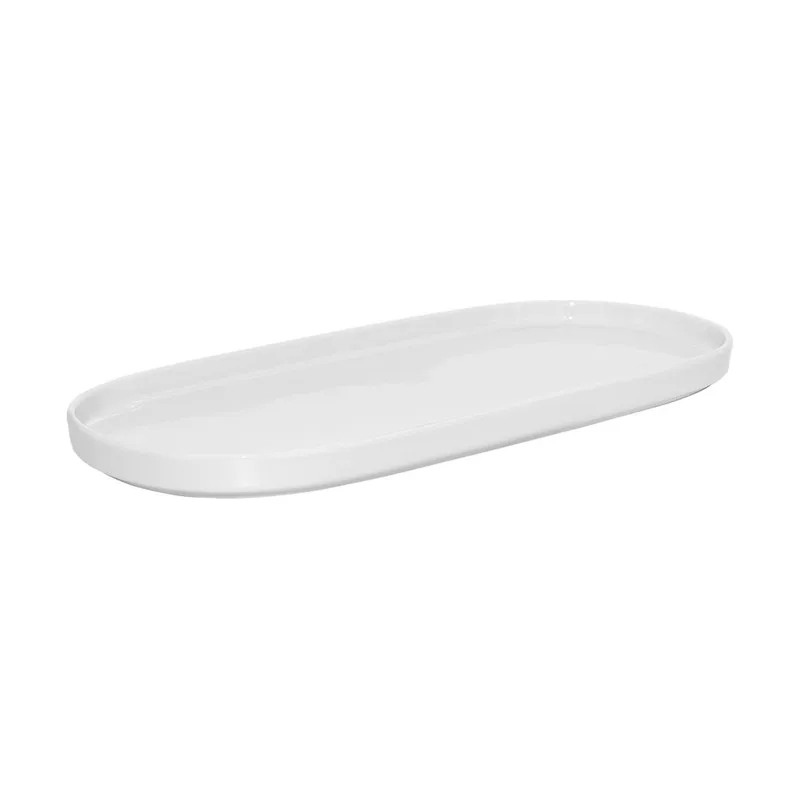 ESTIA ΠΙΑΤΕΛΑ ΟΒΑΛ KYRA 36cm ΛΕΥΚΗ