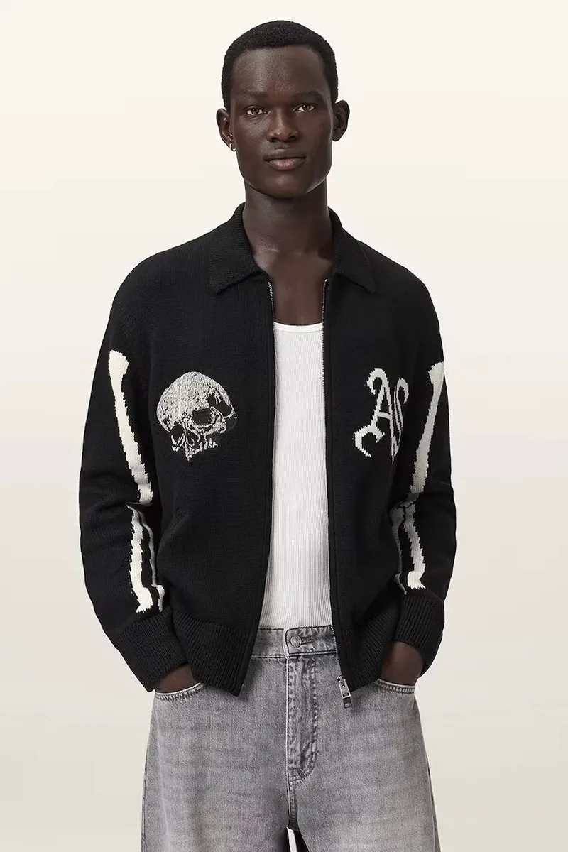 AllSaints ζακέτα ανδρική βαμβακερή ADRIAN