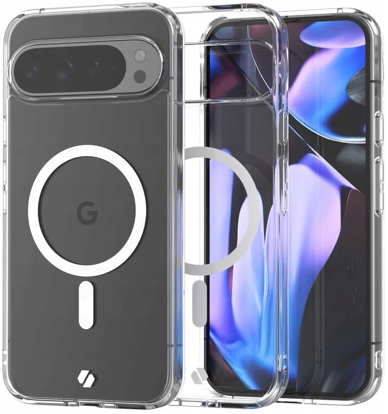 Θήκη Google Pixel 9 / 9 Pro - Spacecase Clear MagSafe Σκληρή Διάφανη με MagSafe - Transparent (5905719111274)