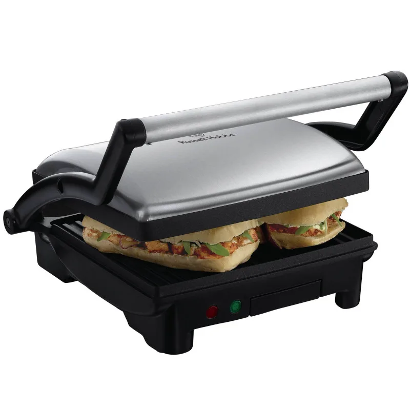 Τοστιέρα Γκριλιέρα 3 σε 1 Russell Hobbs 17888-56, Τοστιέρα, Γκριλιέρα, Σχαρα,1800 W, Άνοιγμα 180°, Μαύρο/Inox