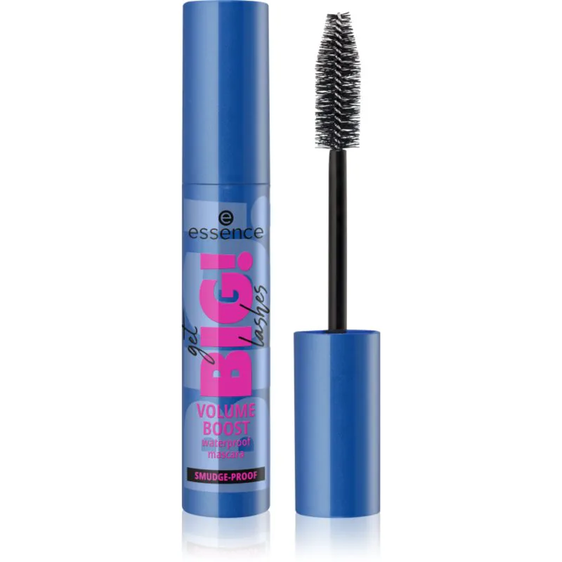 essence Get BIG! Lashes αδιάβροχη μάσκαρα για όγκο απόχρωση 01 Black 12 ml