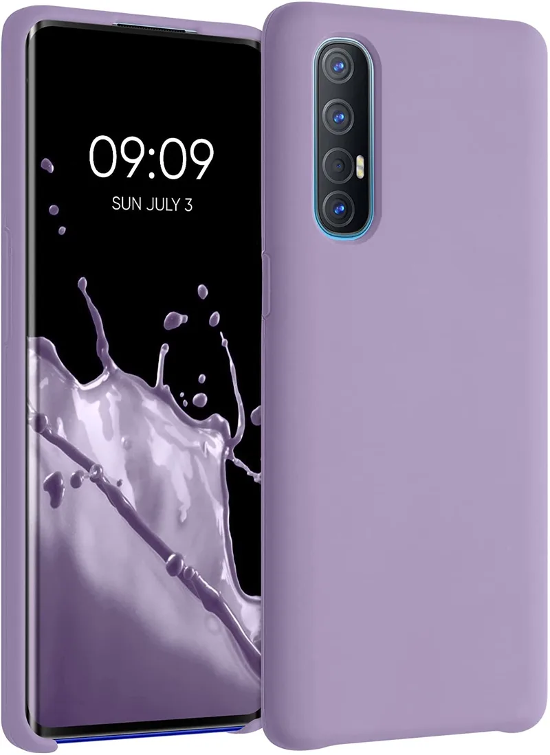 KWmobile Θήκη Σιλικόνης Oppo Find X2 Neo - Soft Flexible Rubber Cover - Violet Purple (53089.222)