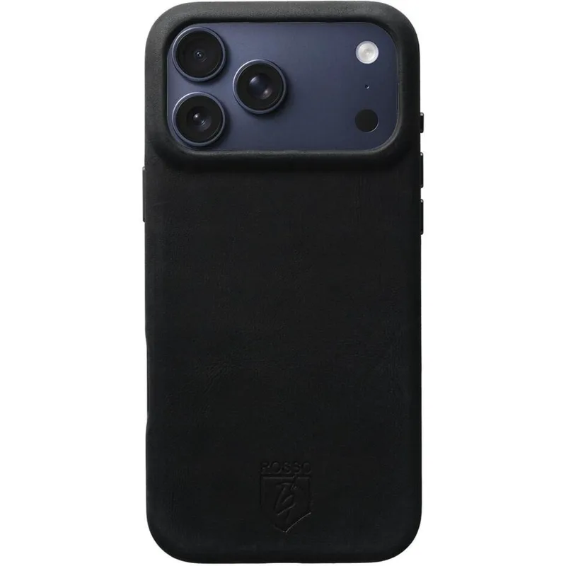 Θήκη iPhone 17 Pro Κόκκινο Elite Back Cover Δερμάτινη με MagSafe - Black (8719246484568)