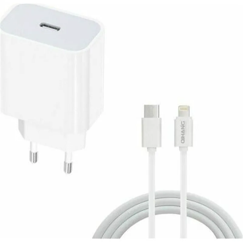 QIHANG Φορτιστής με Θύρα USB-C και Καλώδιο Lightning 20W Power Delivery Λευκός (QH-Z61)