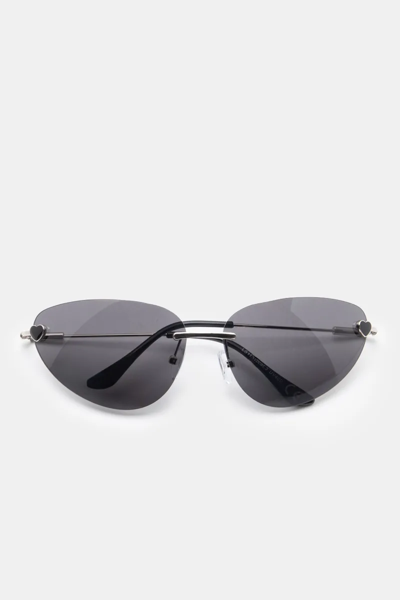 Γυαλιά Ηλιού Almond Rimless - Μαύρο