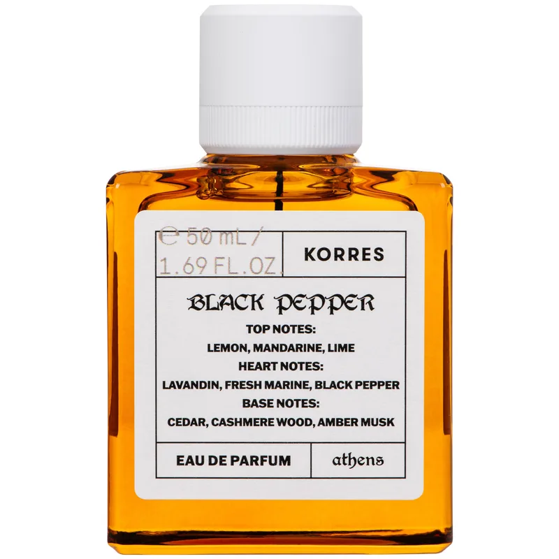 Korres Black Pepper Eau de Parfum Ανδρικό Άρωμα με Νότες Μαύρου Πιπεριού 50ml