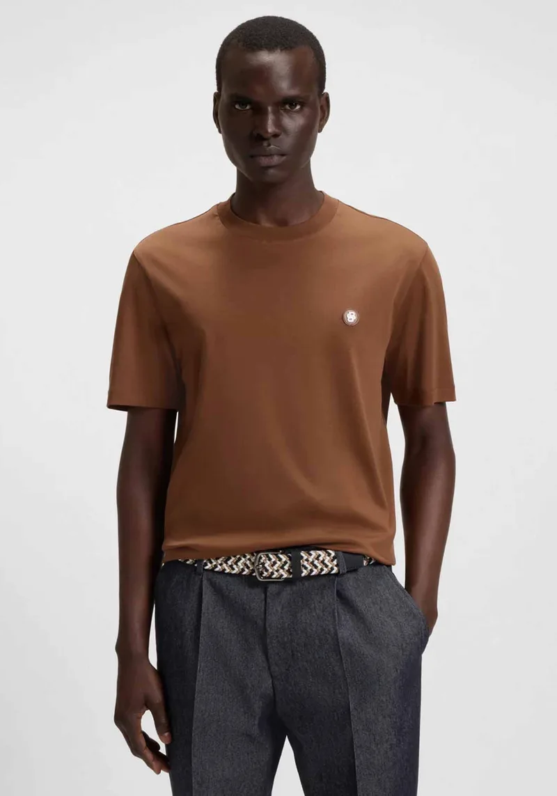 BOSS Κοντομάνικη T-shirt της σειράς C Taut 01 - 50520298 217 Medium Brown