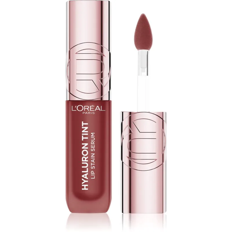 L’Oréal Paris Hyaluron Tint Lip Stain Serum υγρό κραγιόν με ενυδατικό αποτέλεσμα απόχρωση 521 Bordeaux Please 5 ml