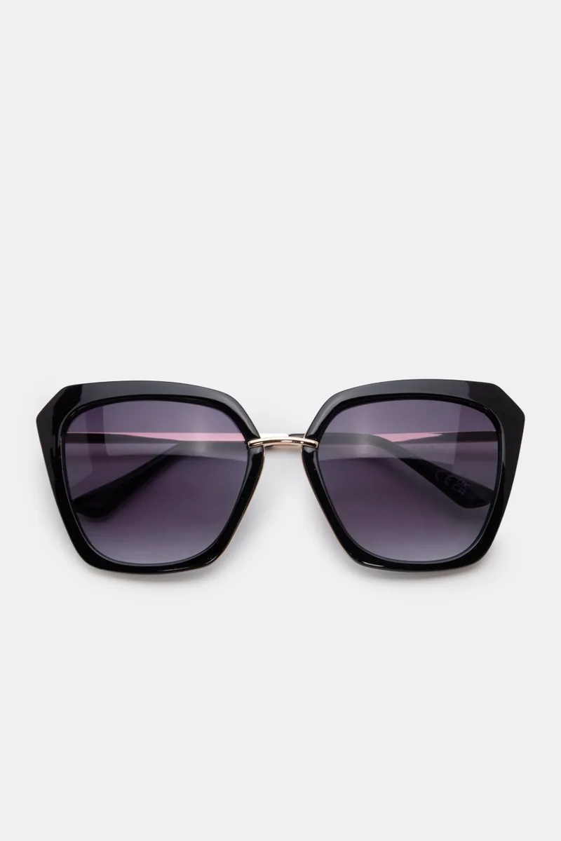 Γυαλιά Ηλιού LUX Milano Oversized Square - Μαύρο