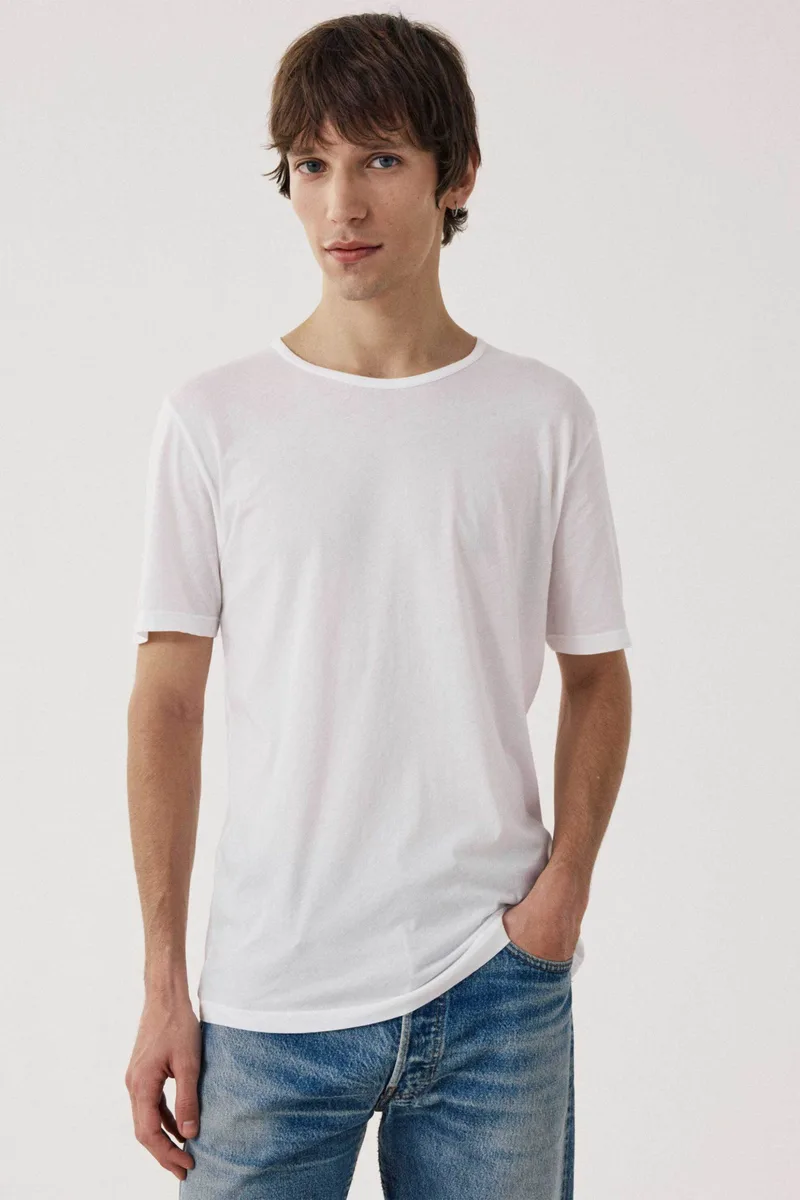 Hartford ανδρικό T-shirt μονόχρωμο Regular Fit - BF65301 Λευκό
