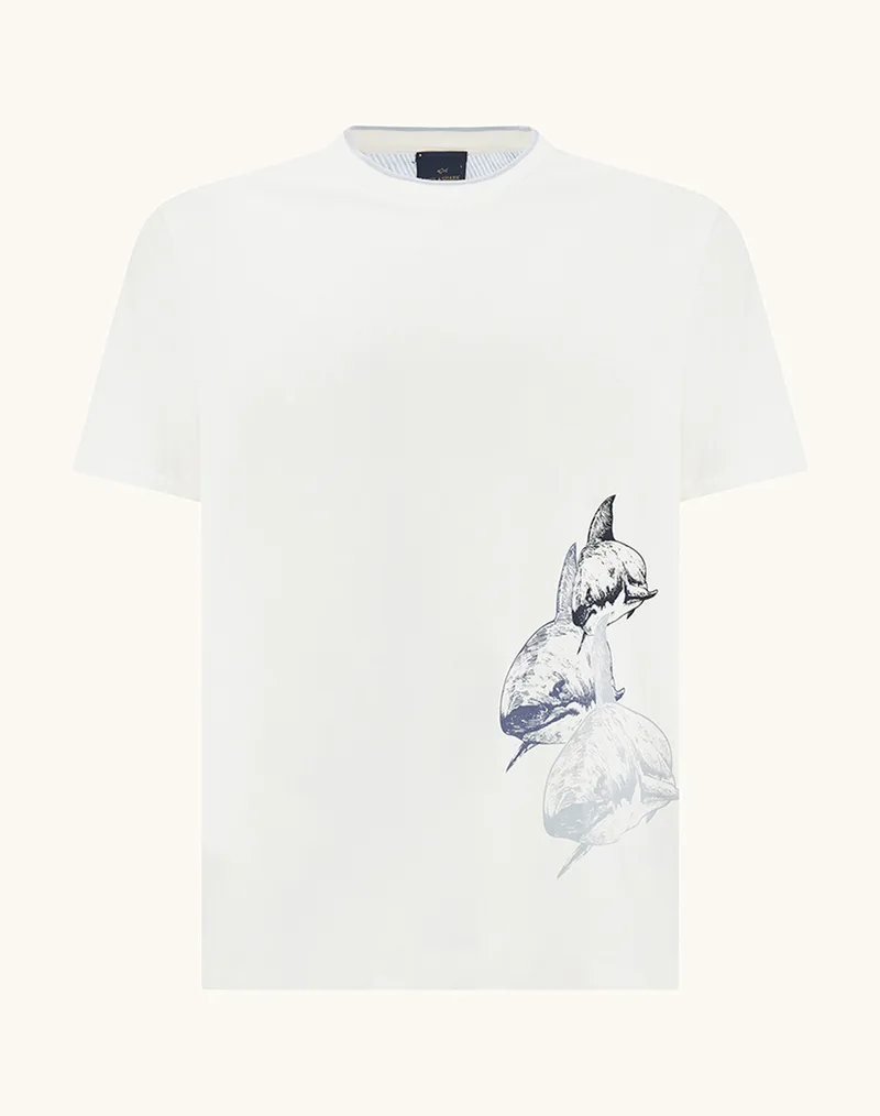 PAUL&SHARK T-Shirt 26411060-3XL-4XL-108 OffWhite