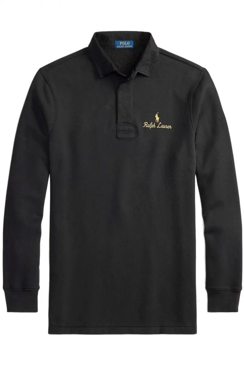 RALPH LAUREN POLO ΦΟΥΤΕΡ CLASSIC FIT GOLD LOGO ΜΑΥΡΟ