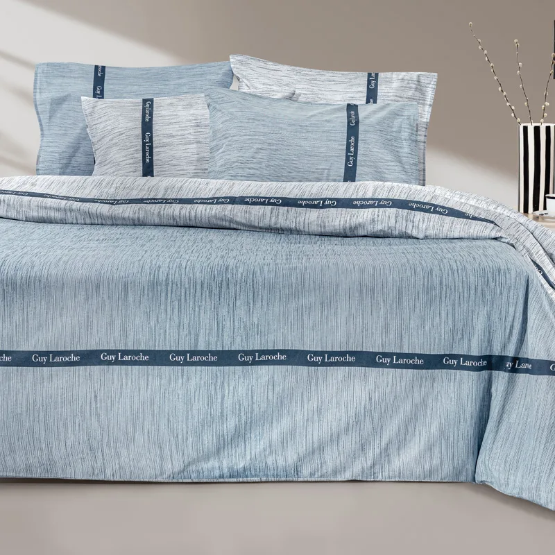 Σεντόνια King Size (Σετ) 270X265 Guy Laroche Avene Denim Χωρίς Λάστιχο (270x265)