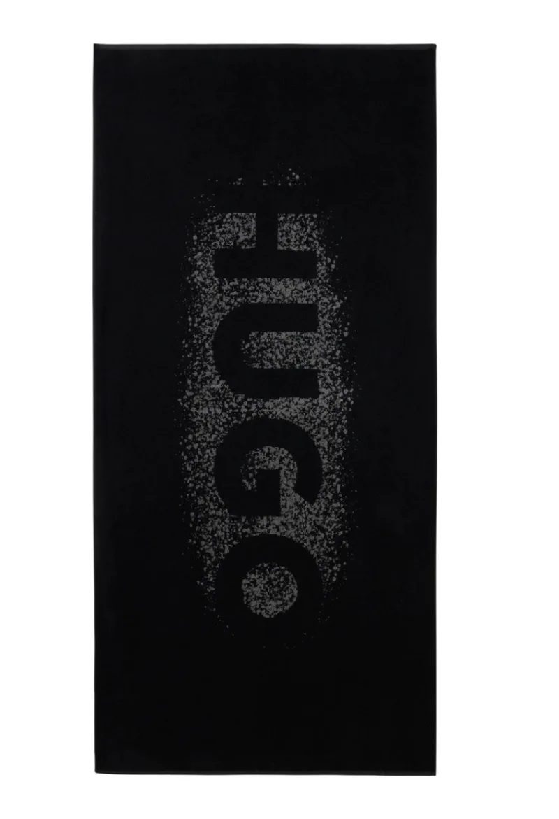 ΠΕΤΣΕΤΑ ΘΑΛΑΣΣΗΣ HUGO SPRAY LOGO ΜΑΥΡΟ