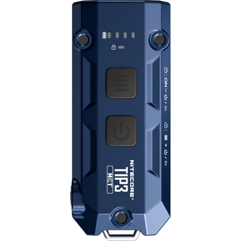 Φακός Nitecore TIP3 Μπρελόκ με Κλιπ LED MCT Ανθεκτικός Αδιάβροχος Επαναφορτιζόμενος 720 Lumens Μπαταρία 650 mAh - Cobalt Blue (6952506409778)