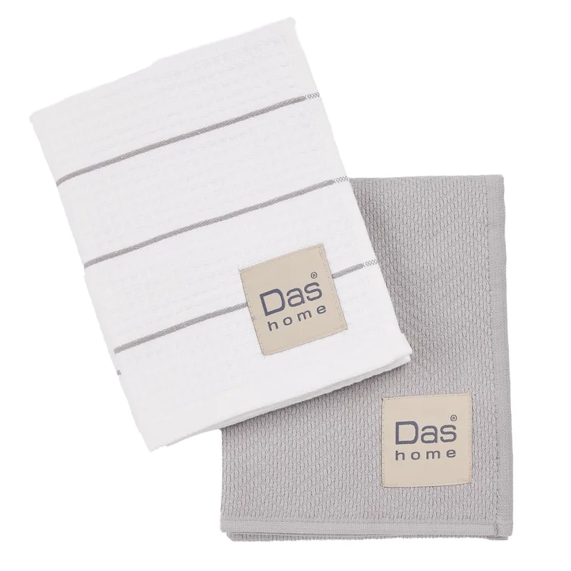 Das home σετ ποτηροπανα 2τμχ 30χ50 0829 grey, white