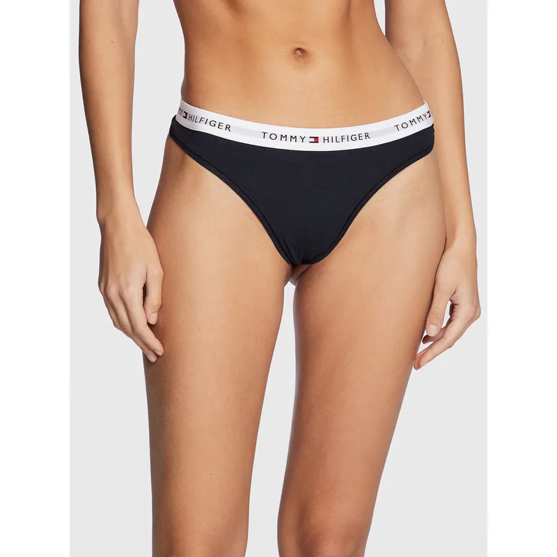 Tommy Hilfiger Στρίνγκ UW0UW03835 Σκούρο μπλε