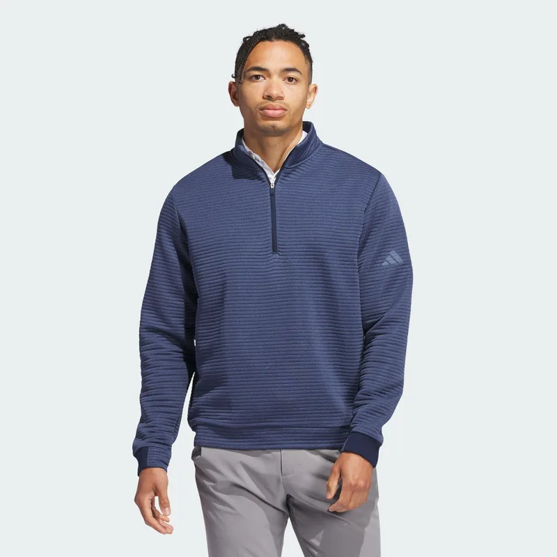 adidas M Ultimate365 Dwr Textured Quarter-Zip Pullover (9000264235_77247)