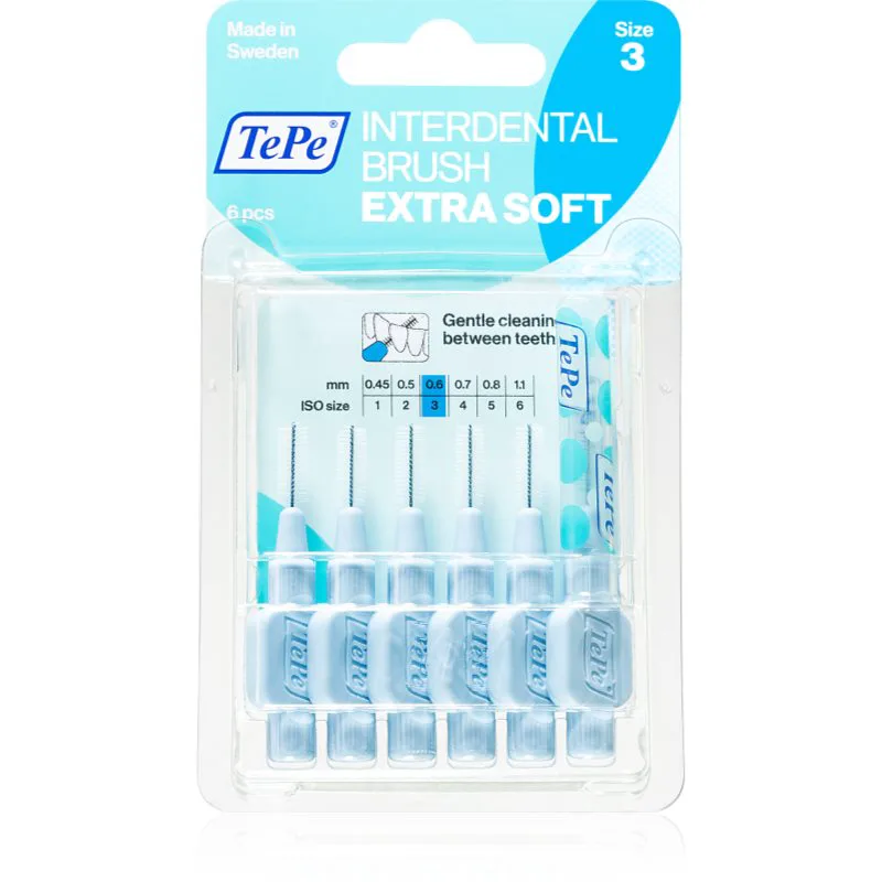 TePe Interdental Brush Extra Soft μεσοδόντια βουρτσάκια 0,6 mm 6 τμχ