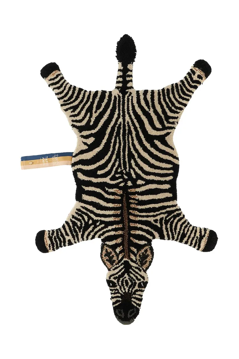 Μάλλινο χαλί Doing Goods Stripey Zebra 102 x 67 cm