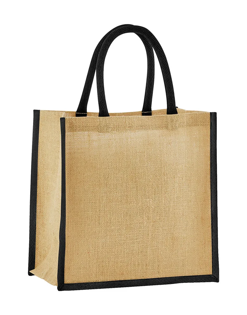 Mini Jute Gift Bag Westford Mill W477 Natural/Black