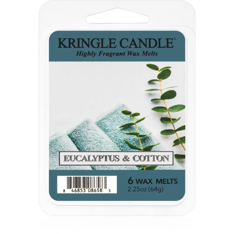 Kringle Candle Eucalyptus & Cotton κερί για αρωματική λάμπα 64 γρ