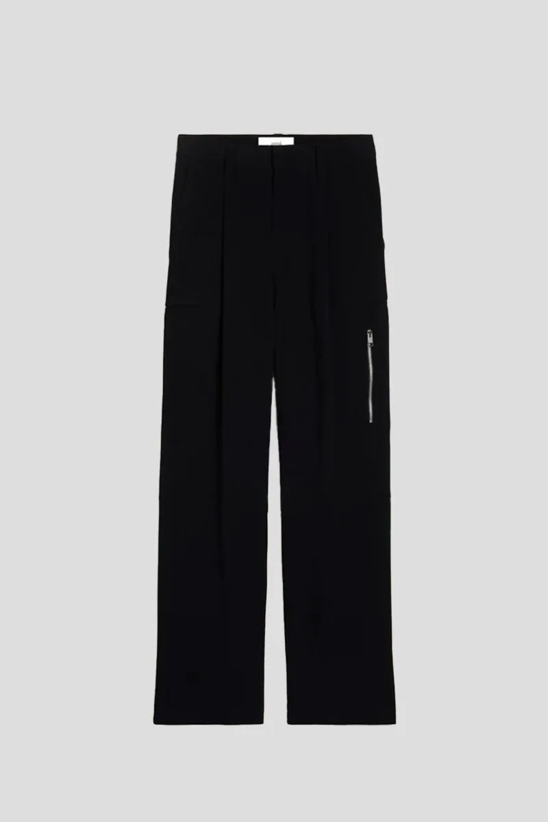 AMI PARIS Ανδρικό Cargo Trousers In Black