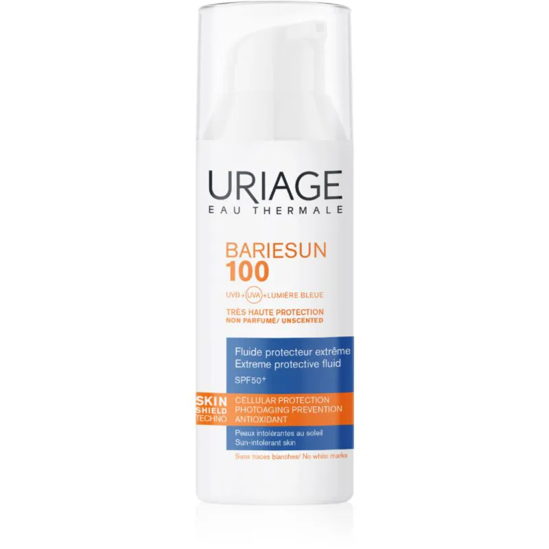 Uriage Bariésun 100 Extreme Protective Fluid SPF 50+ fluid προστασίας για εξαιρετικά ευαίσθητο και δυσανεκτικό δέρμα SPF 50+ 50 ml